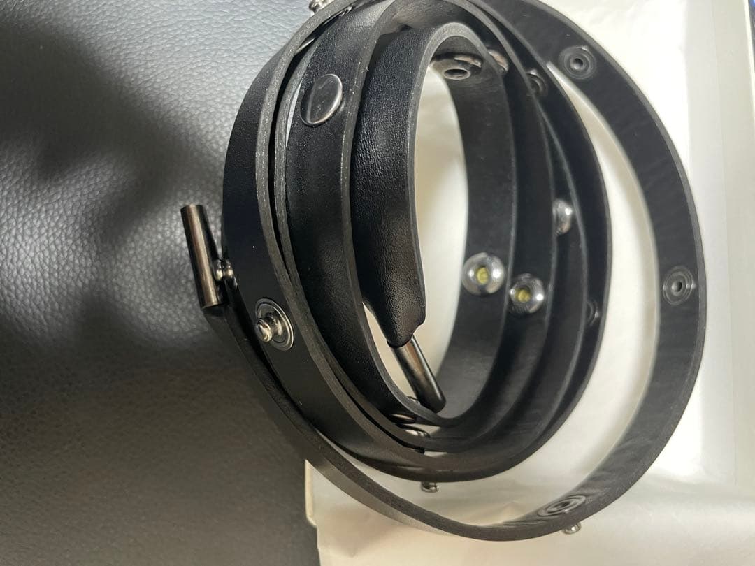 完売品！国内正規品 sacai サカイ 革ベルト 黒 ブラック