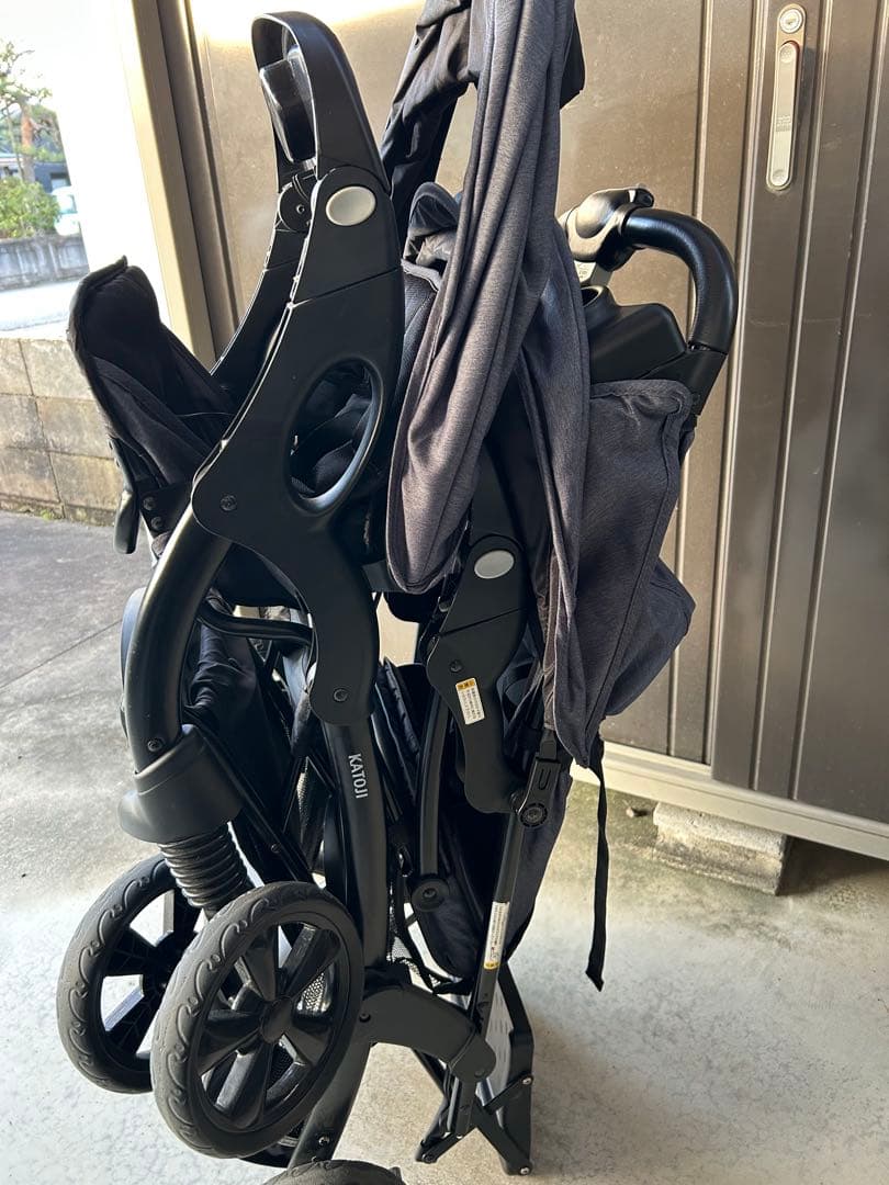 【値下げ】KATOJI 二人でゴーDX（デニム）レインカバー・カップホルダー付き