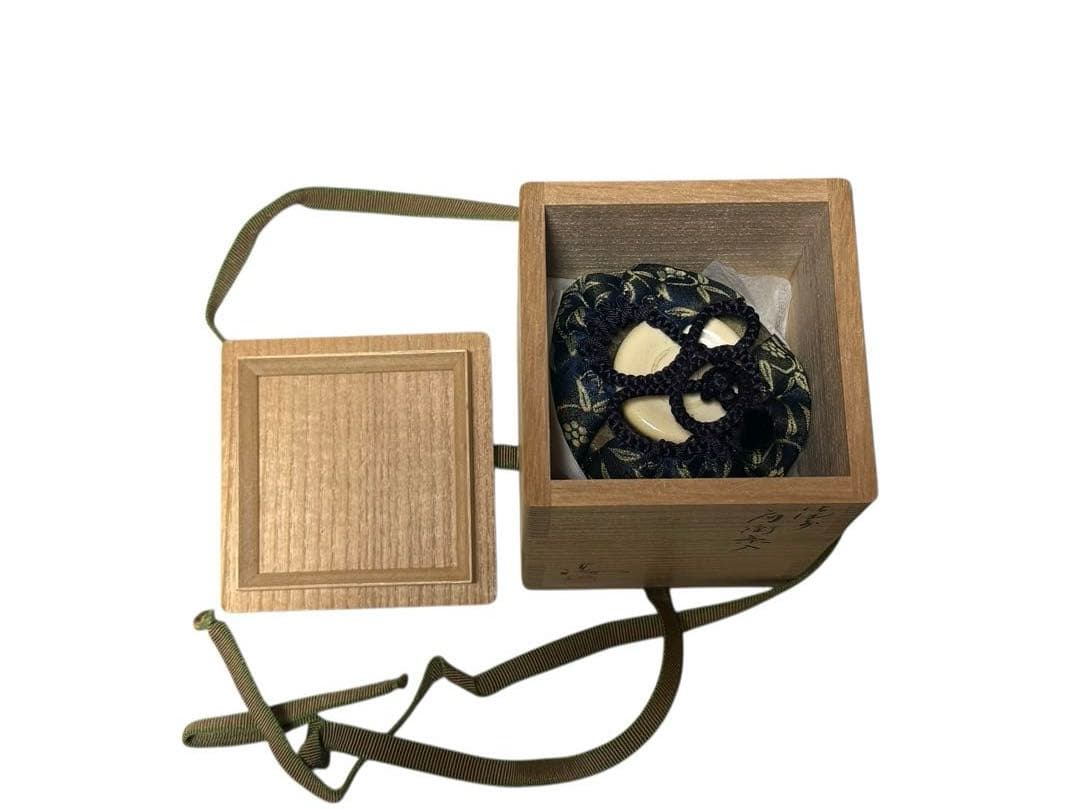 「備前 肩衝 茶入」　正絹の茶入仕覆　桐箱入り