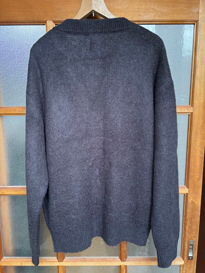 WAIPER モヘアニットカーディガン グレー　Lサイズ