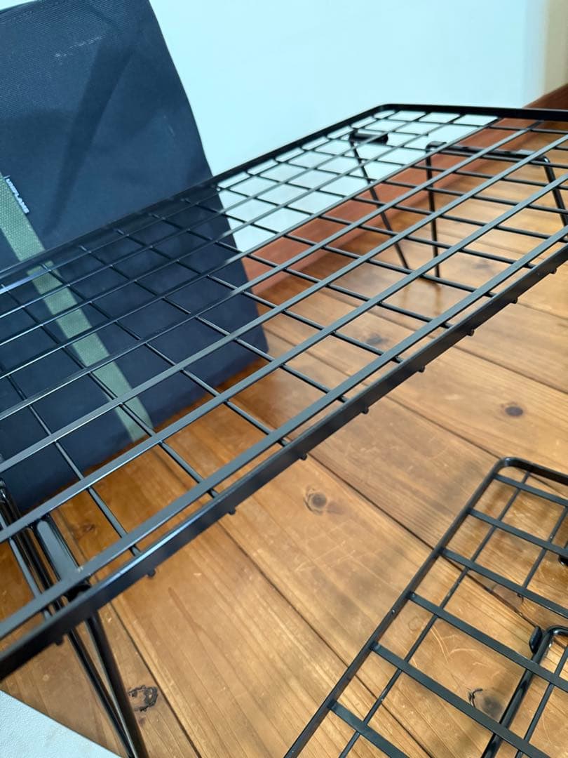 ほぼ新品！ユニフレーム　フィールドラック4本　天板1枚　バック付き