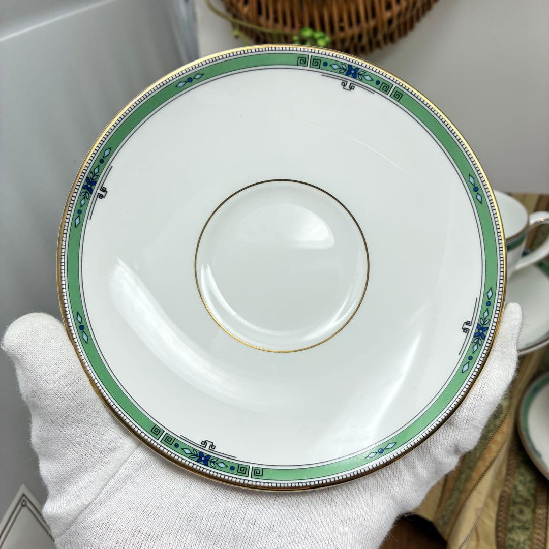希少 廃盤品 ウェッジウッド ジェイド コーヒーカップ＆ソーサー 4客セット