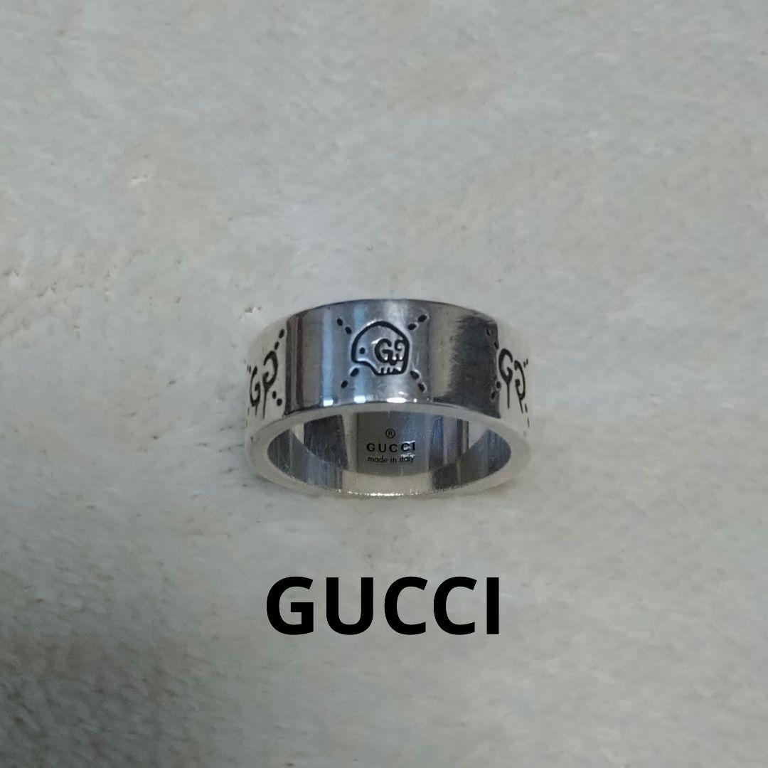 ■GUCCI ゴーストリング　スカル　シルバー925 22号　グッチ　指輪