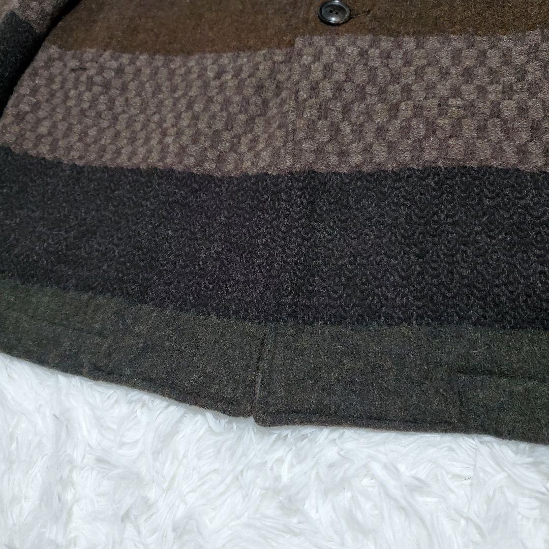 美品✨CALEE　キャリー　ドビーボーダー　ロングコート　ペイズリー　L