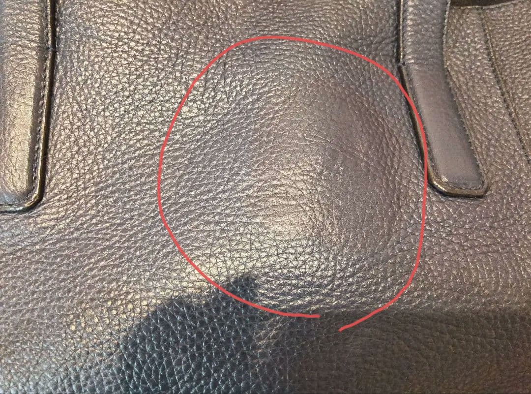 TOD'S ペーパーバッグ　ネイビー レザー トートバッグ