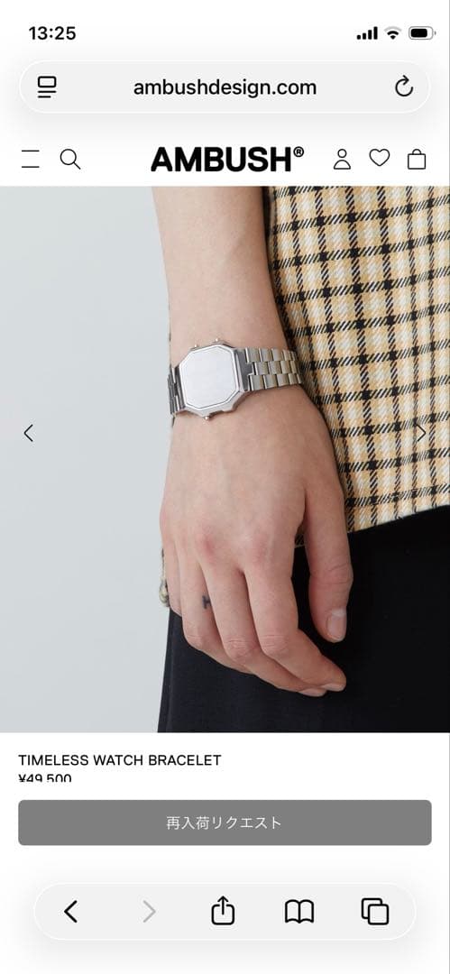 アクセサリー AMBUSH TIMELESS WATCH BRACELET