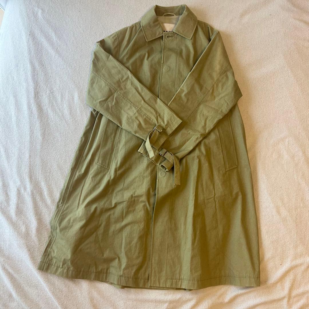 ジルサンダーjil sander 21ssスプリングコートロングコート44サイズ