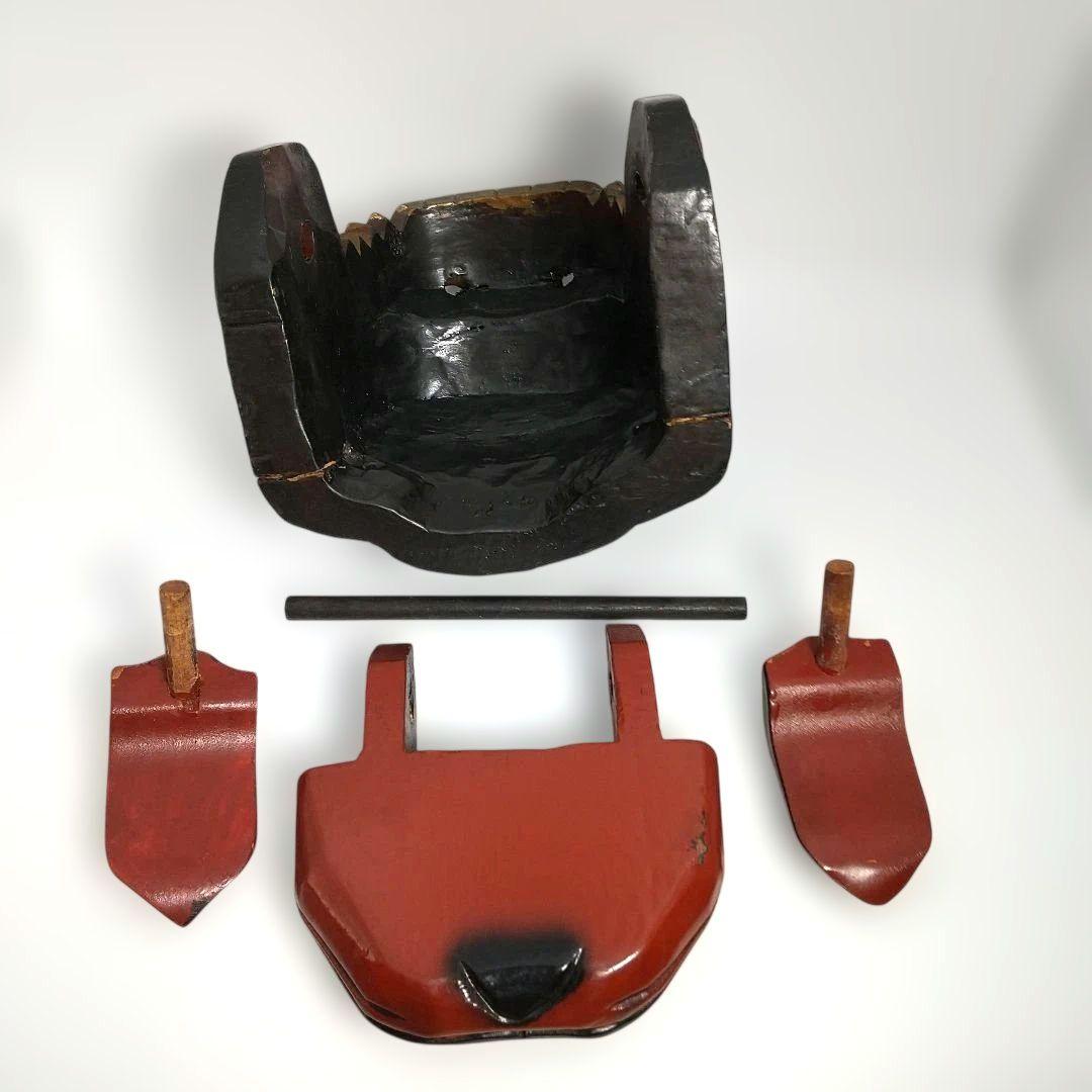 【希少な民芸品・美品】獅子頭 獅子舞