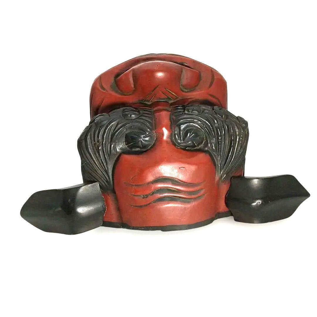 【希少な民芸品・美品】獅子頭 獅子舞