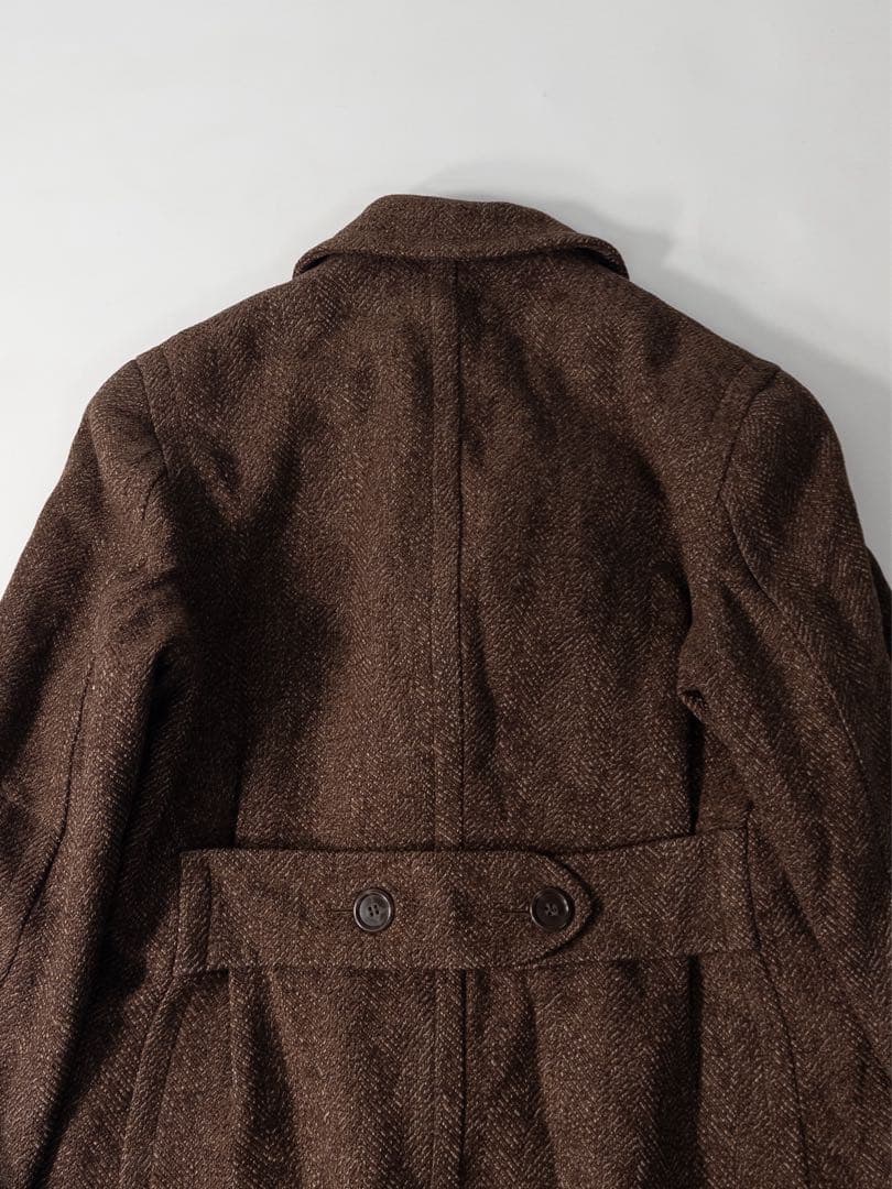 40's オーダーメイド ウールダブルロングコート ヴィンテージ古着