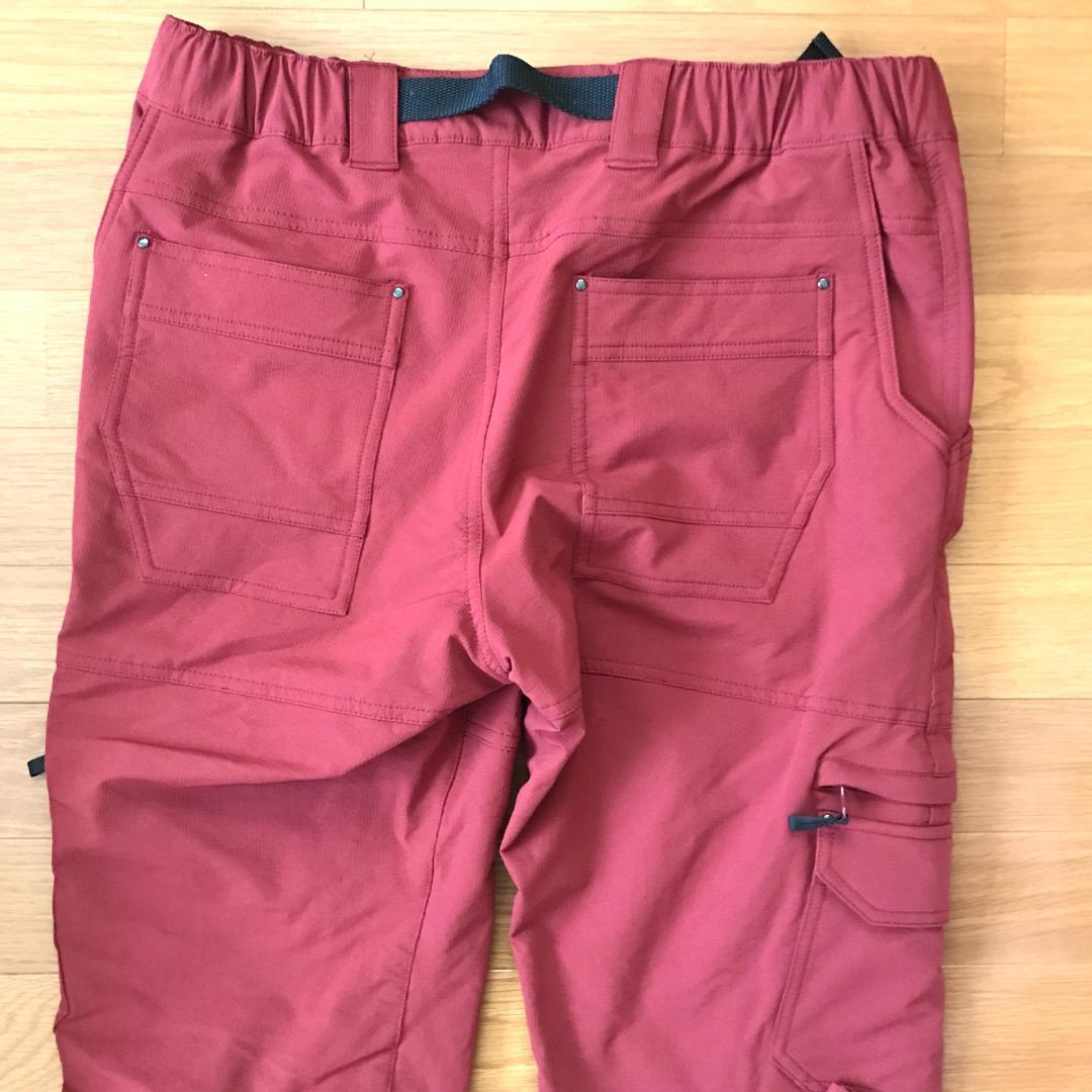 シマノ　ゼフォー　フィッシング　ウォームパンツ　ガーネット　裏起毛　LLサイズ