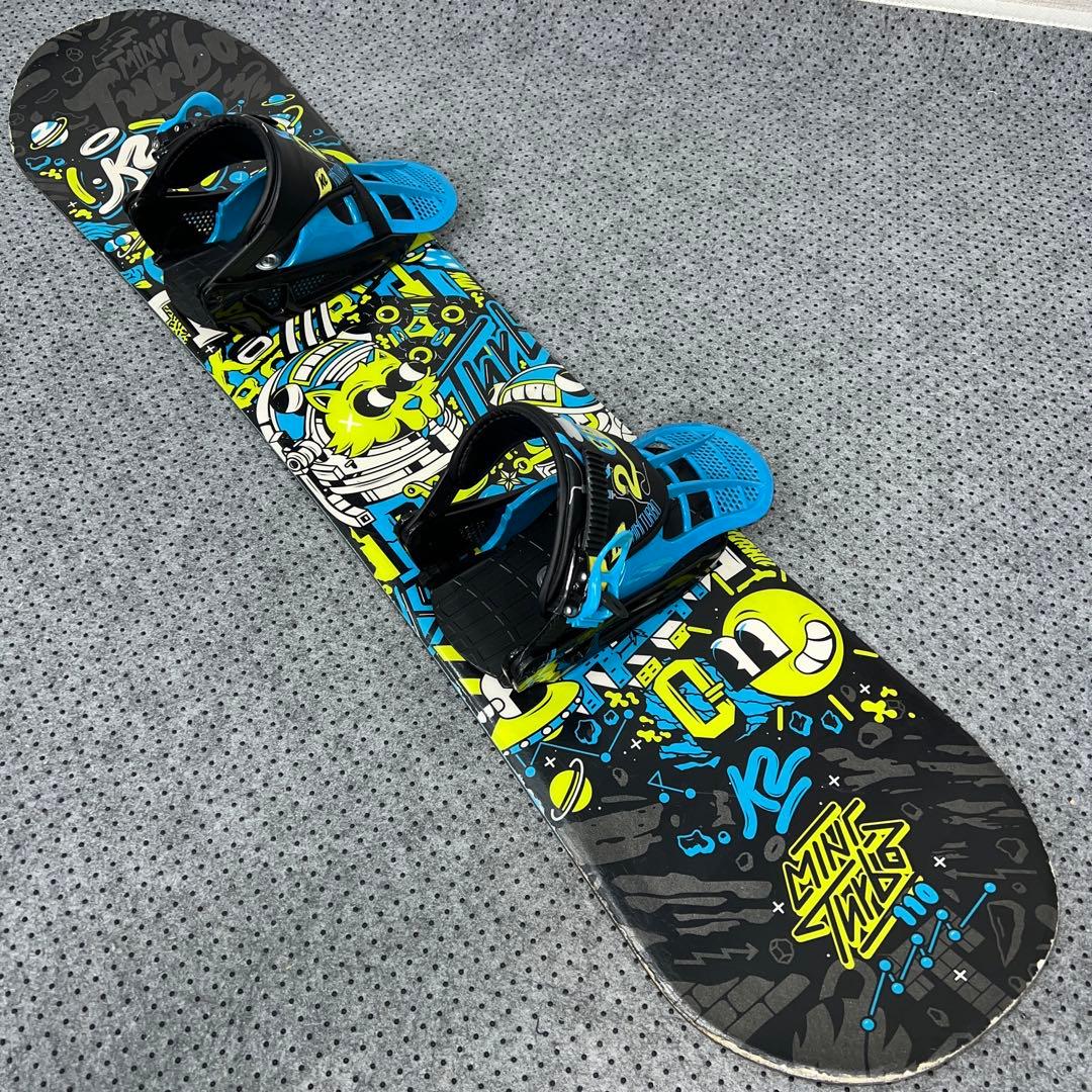 7-８回使用キッズスノーボード MINI TURBO 110cm＋バイン＋ブーツ
