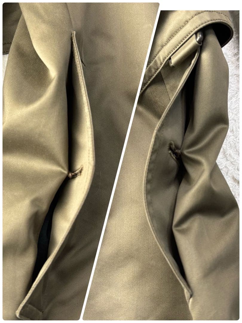 高級 大きいサイズ バーバリーロンドン トレンチコート カーキ 金ボタンLL