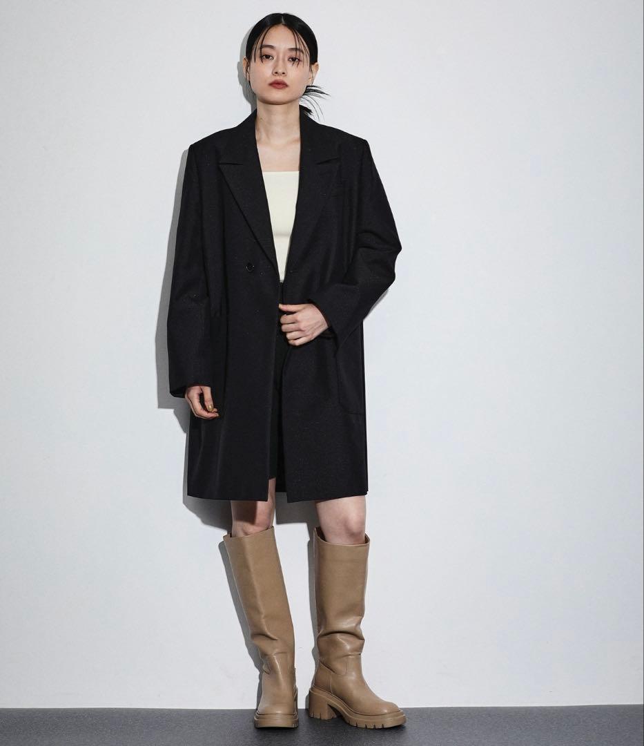 ADAM ET ROPE' ボクシーミドルジャケットコート