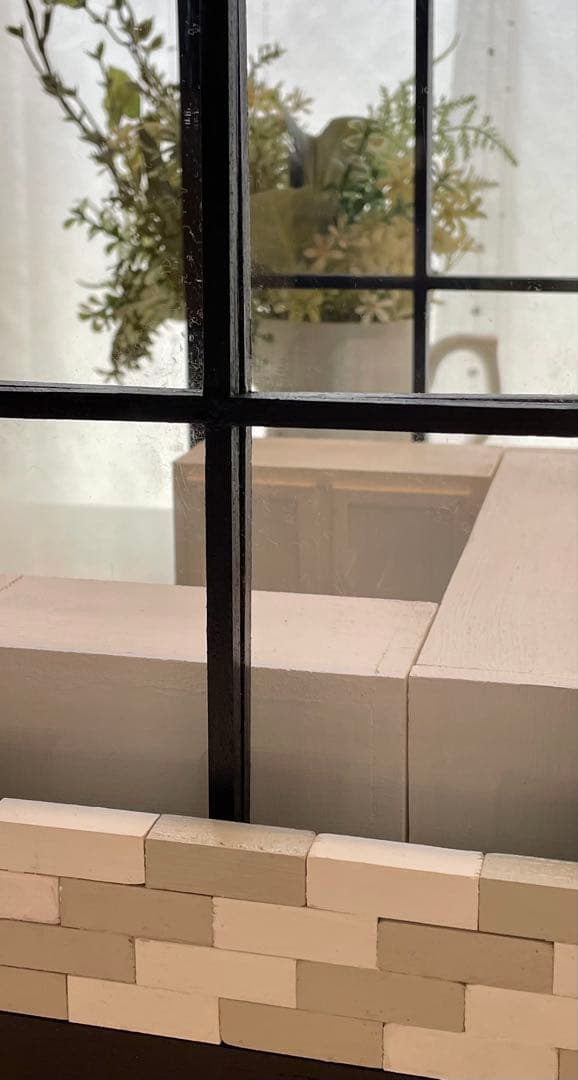 ドールハウス　ハンドメイド☆コーナールーム＆チェア3個☆