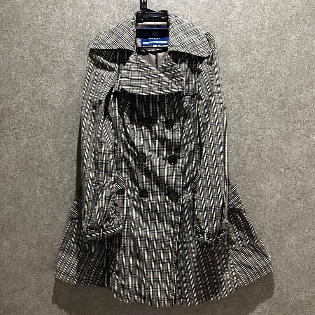 BURBERRY BLUE LABEL ノバチェック トレンチコート 36
