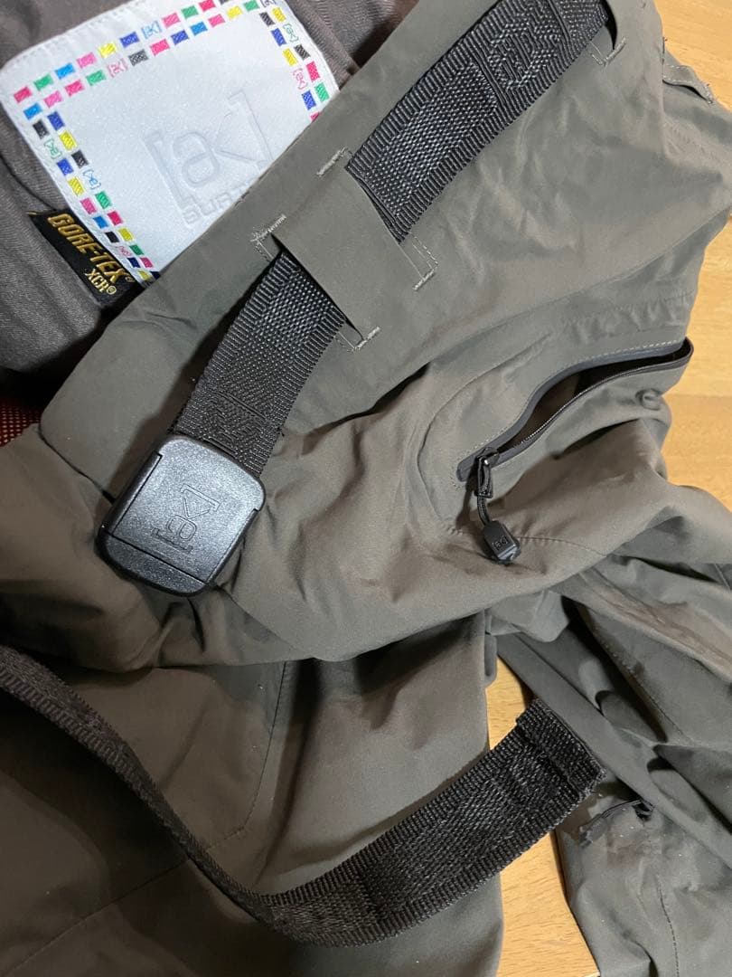 BURTON RONINオレンジ　スノーボードウェア+オリーブ色パンツAKセット