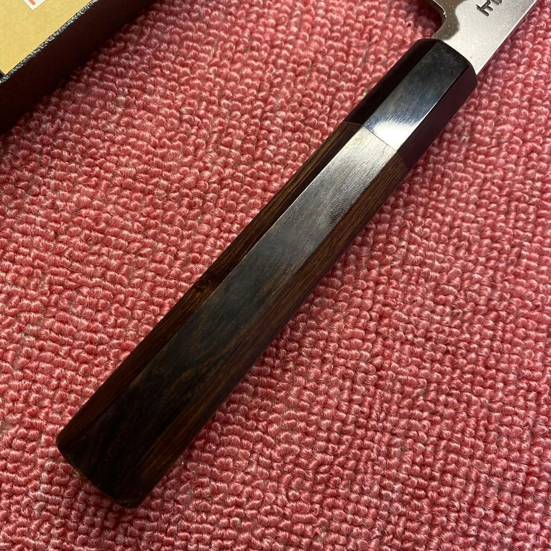 青二鋼　勘所切付柳刃包丁　270㎜ 9寸