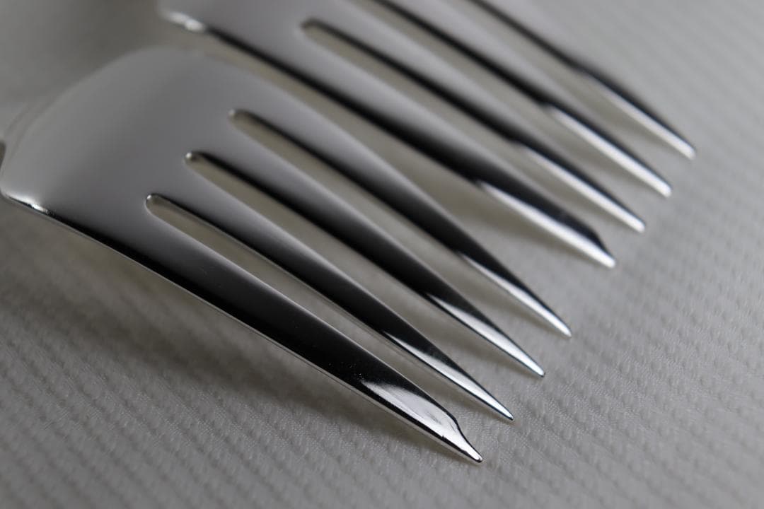 アメリカ■ウォレス■デザートフォーク２本組■非常に優雅なローズポイント・パターン