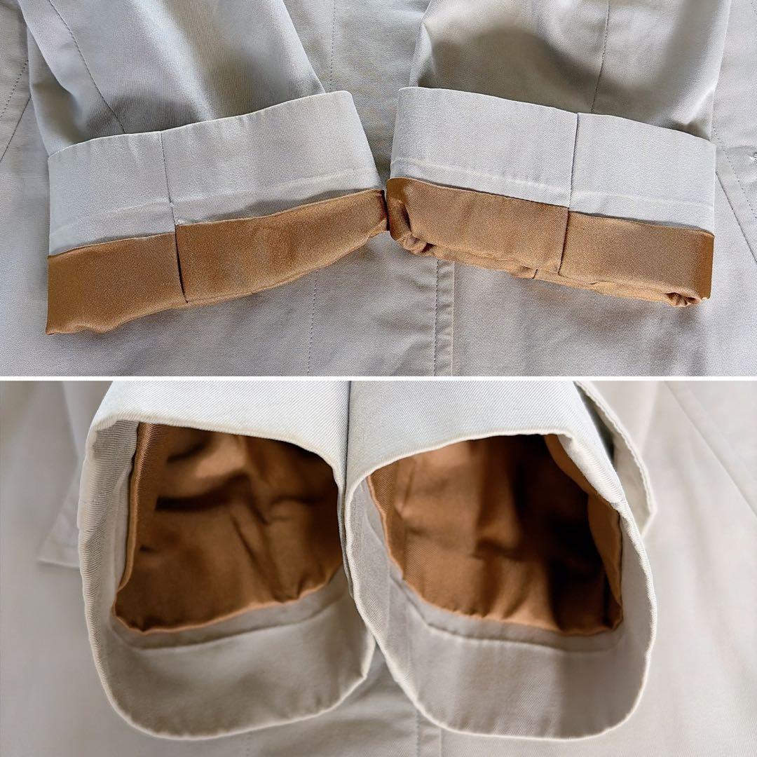 希少✨【バーバリーズ】ステンカラーコート ノバチェック ライトベージュカーキ L