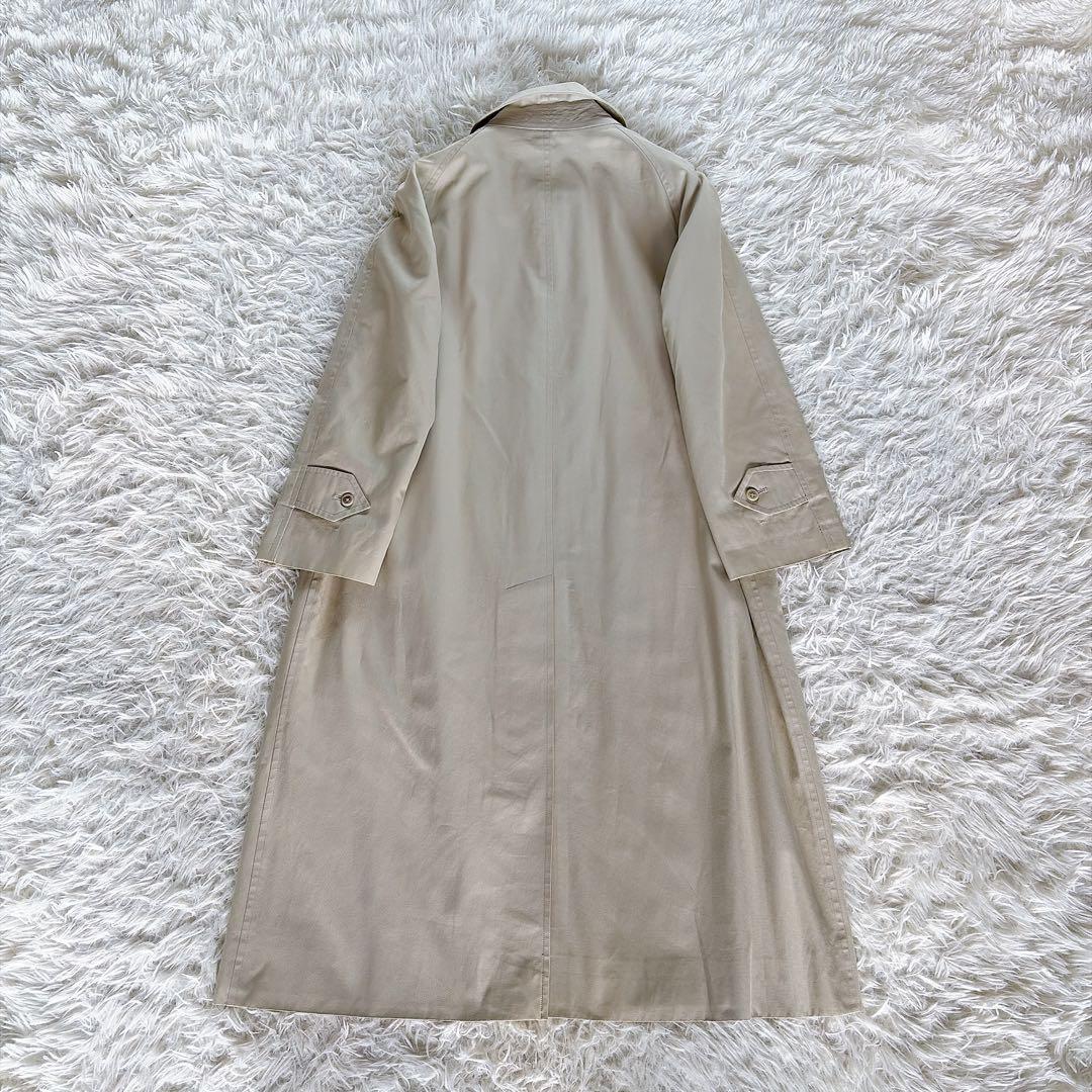 希少✨【バーバリーズ】ステンカラーコート ノバチェック ライトベージュカーキ L