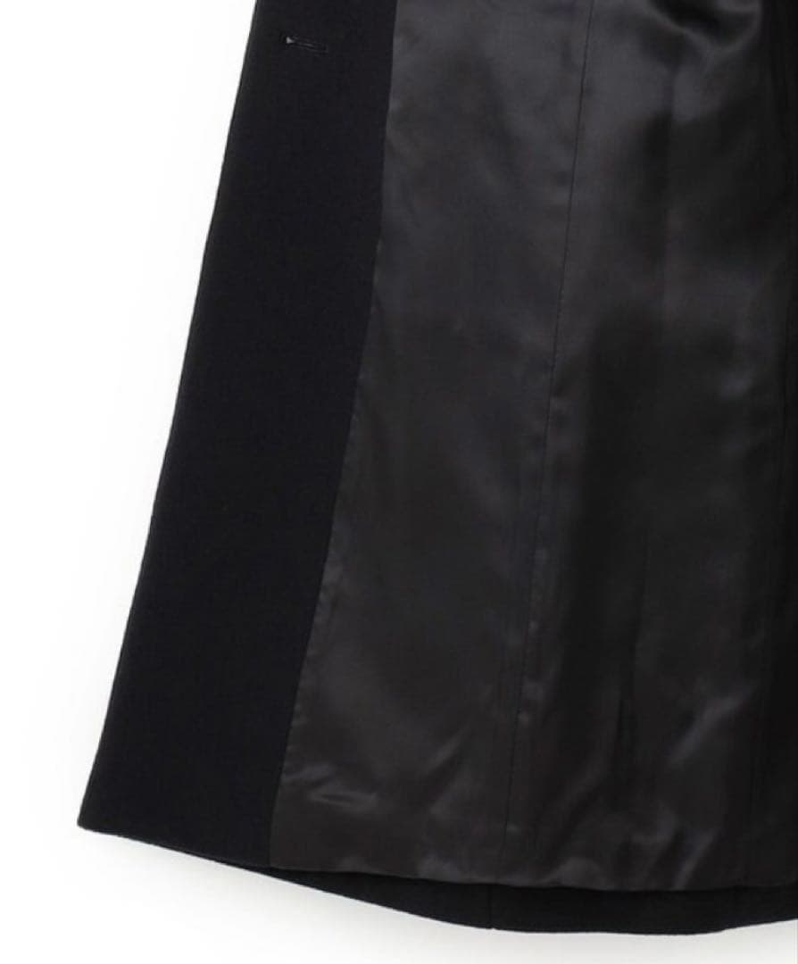 未使用JOSEPH◆カシミヤ混シングルコート36黒14万 美ライン定番品
