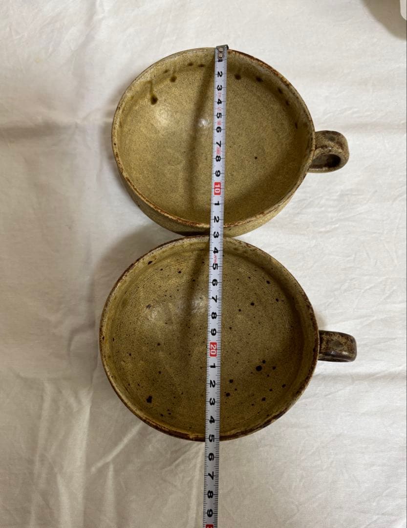 余宮隆　スープカップ　しのぎ　2個セット