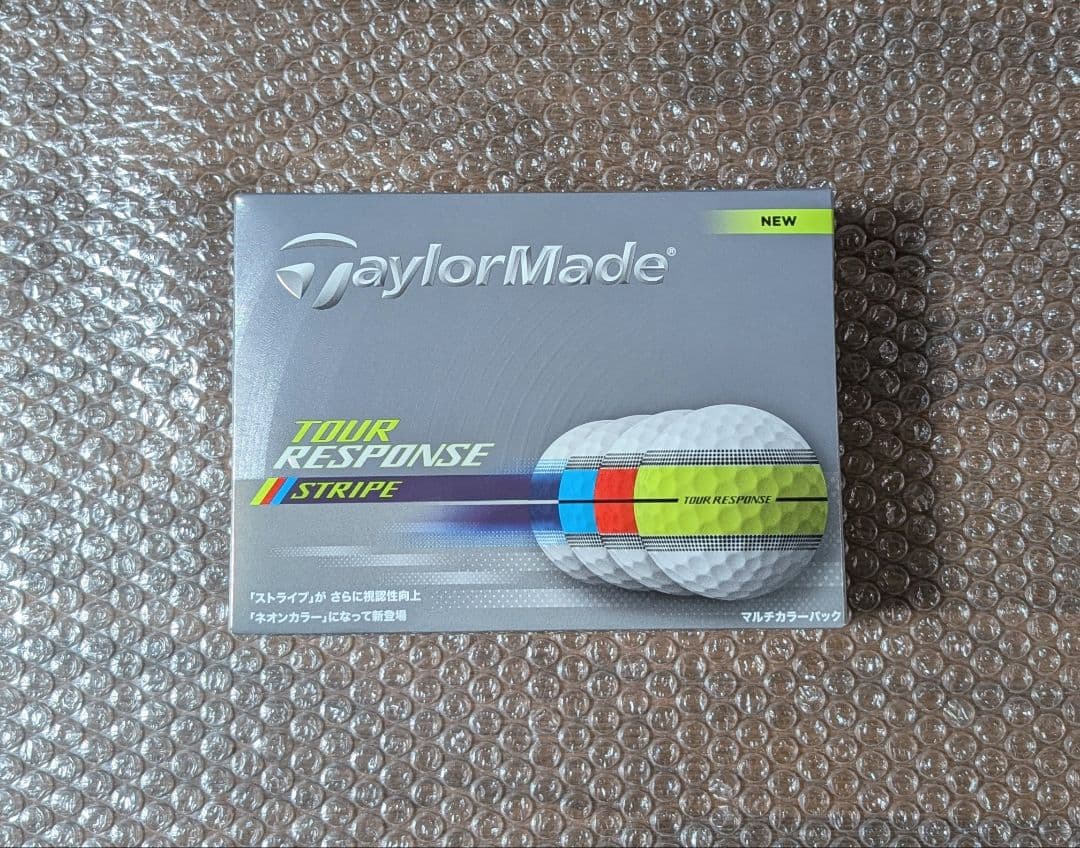新品　テーラーメイド　ストライプ　マルチカラー　3ダース　2025年モデル
