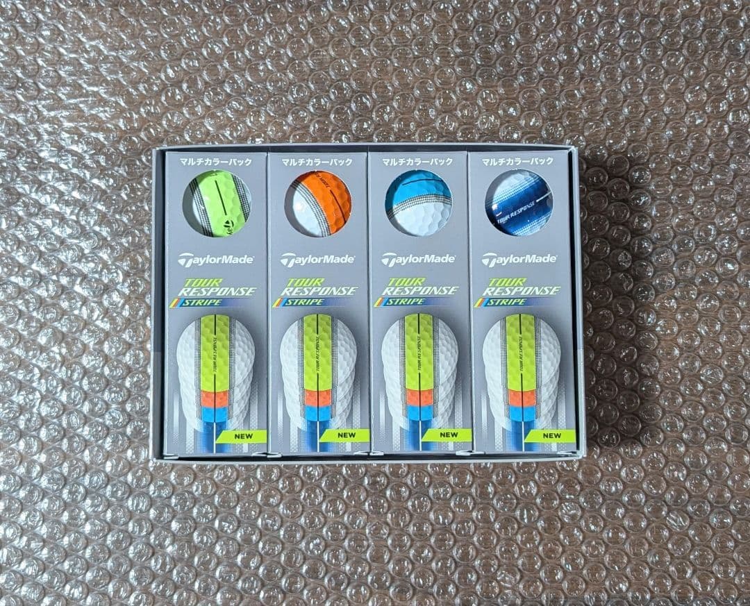 新品　テーラーメイド　ストライプ　マルチカラー　3ダース　2025年モデル