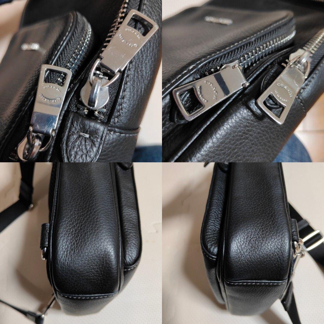 【極美品】COACH コーチ ボディバッグ　イーサンパック　黒　ブラック