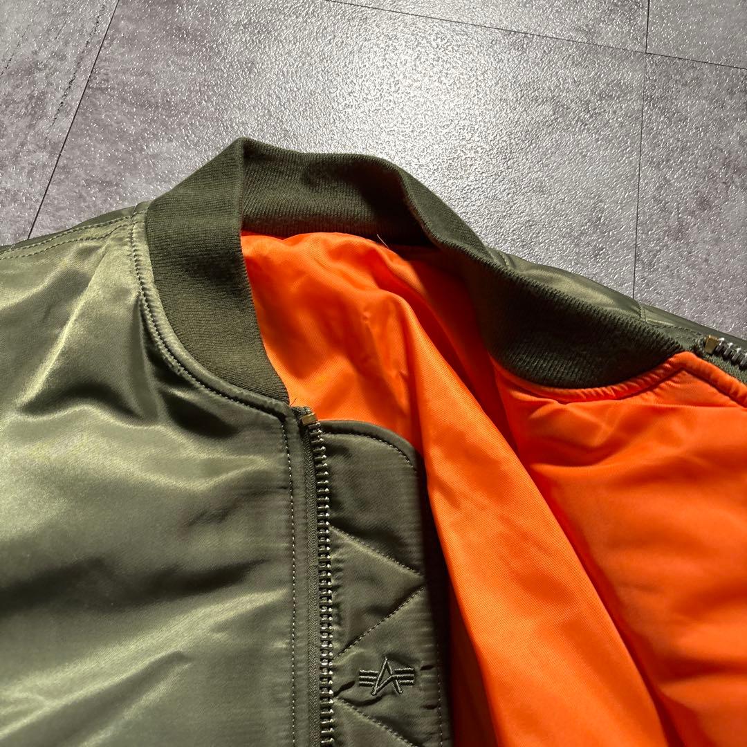 極美品　alpha reversible ma-1 flight jacket