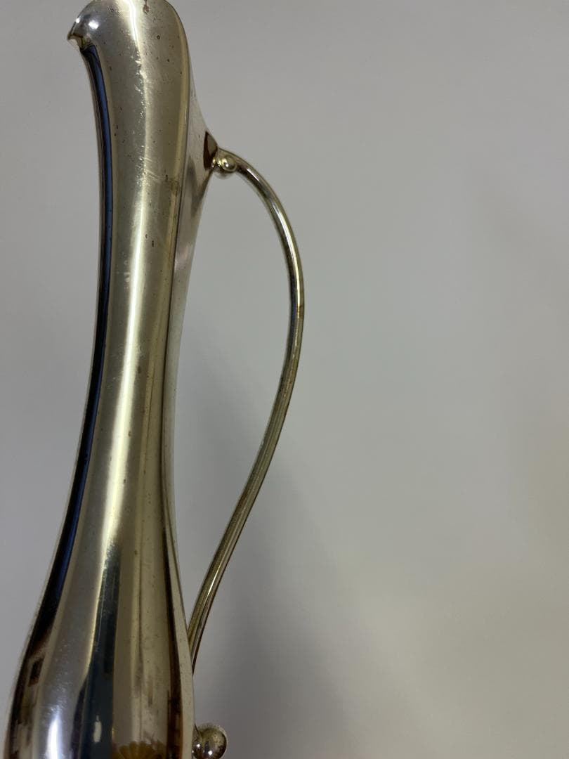 希少 皇室 菊花紋章入り 銀仕上げ 花器 宮内庁御用達 一点もの