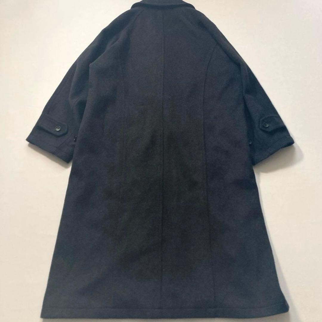 【まこと】anuke　24AW ウールステンカラーコート チャコールグレー