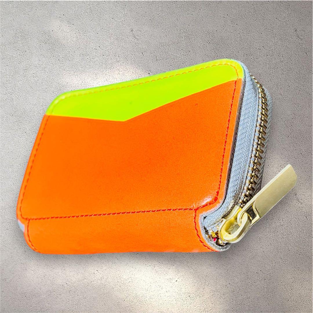 r*e様 NADAYA mu 限定カラー　CRAZY 本革 ミニ 財布 ネオンカ