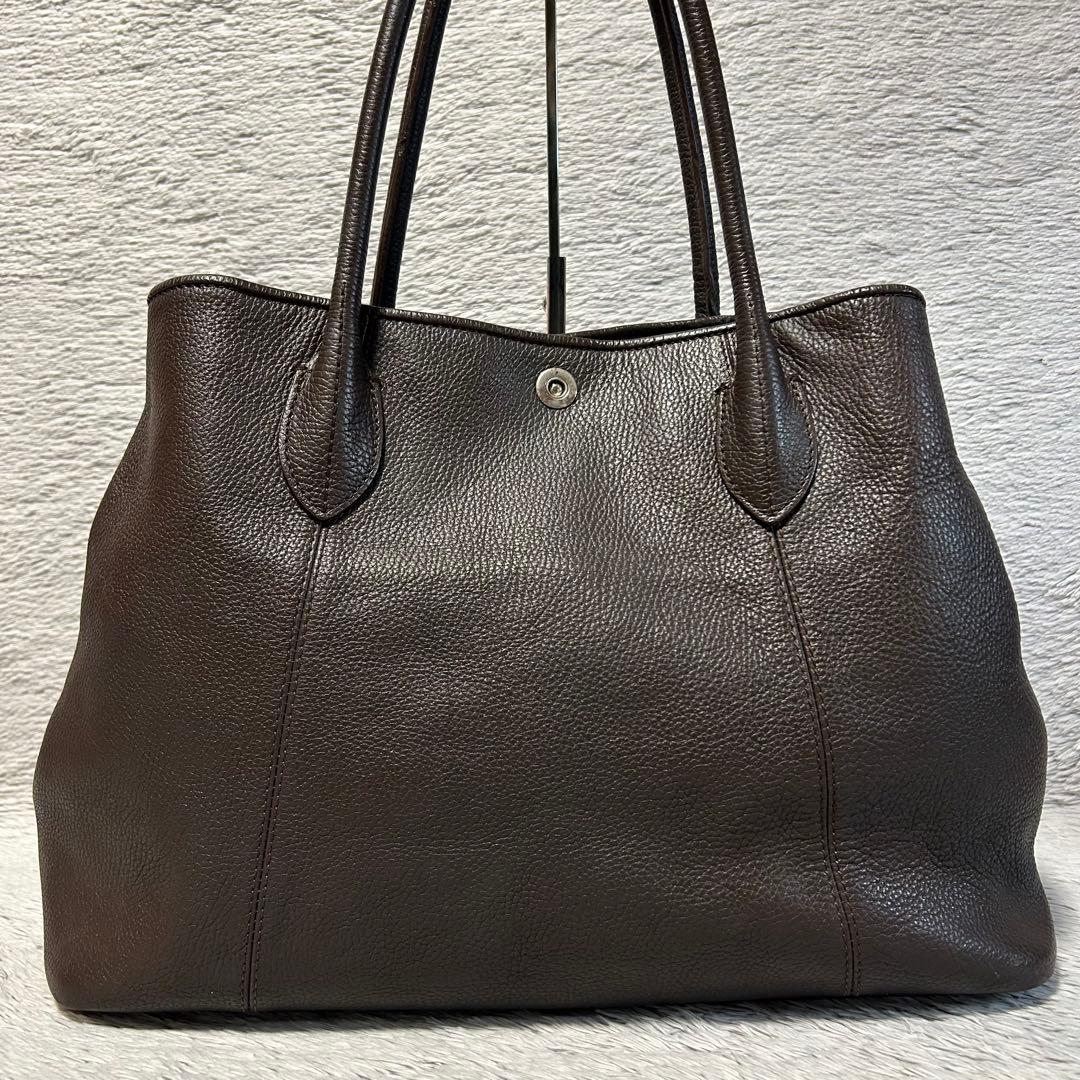 UNITED ARROWS ユナイテッドアローズ　ビジネスレザートートバッグ　茶