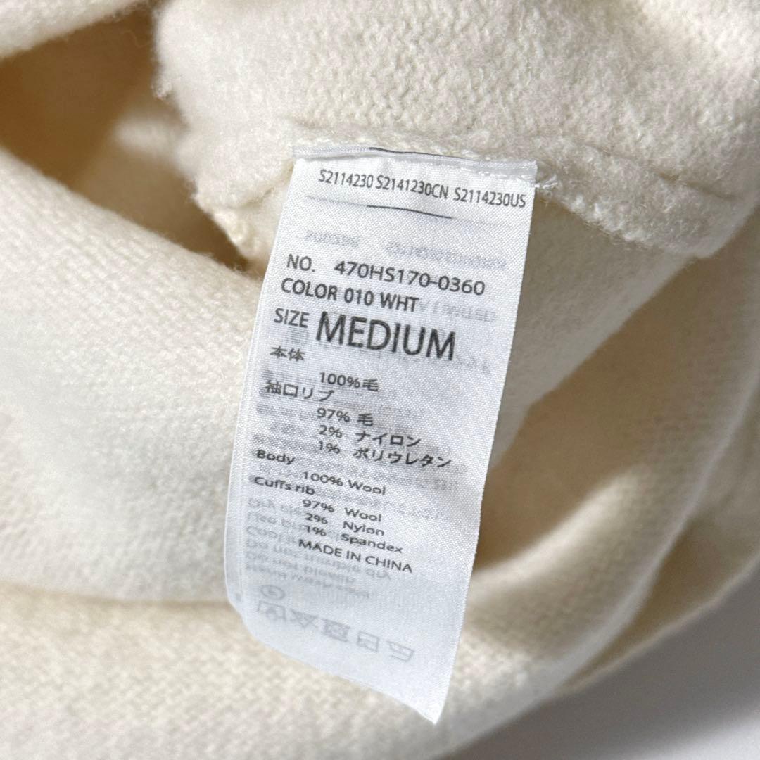 ナゴンスタンス ニット アームカバー プルオーバー バイカラー ブルー