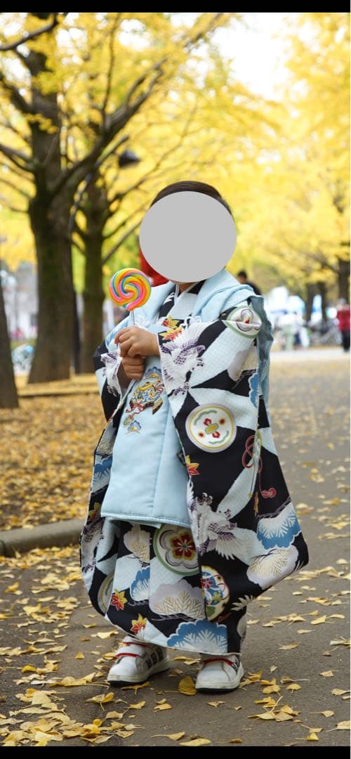 七五三 着物 3歳 男の子 小町kids 被布セット フルセット(10点セット）