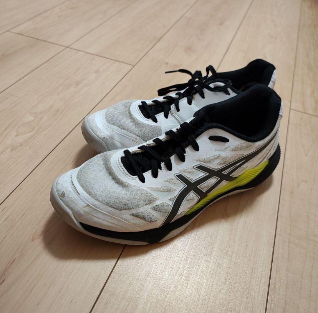 ASICS バレーボールシューズ ホワイト/ブラック/イエロー