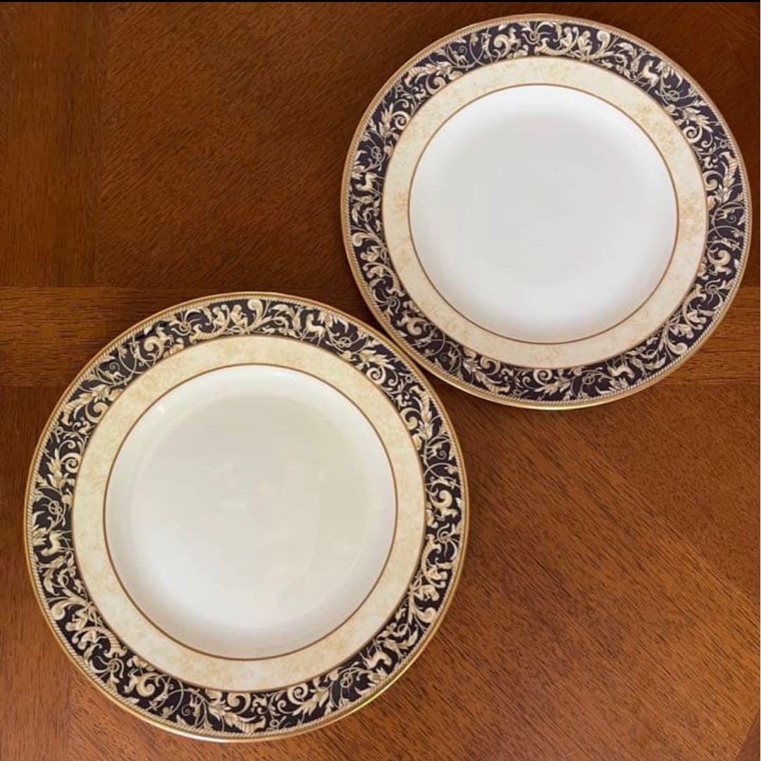 【美品】英国製　ウェッジウッド★コーヌコピア★トリオ　ペア