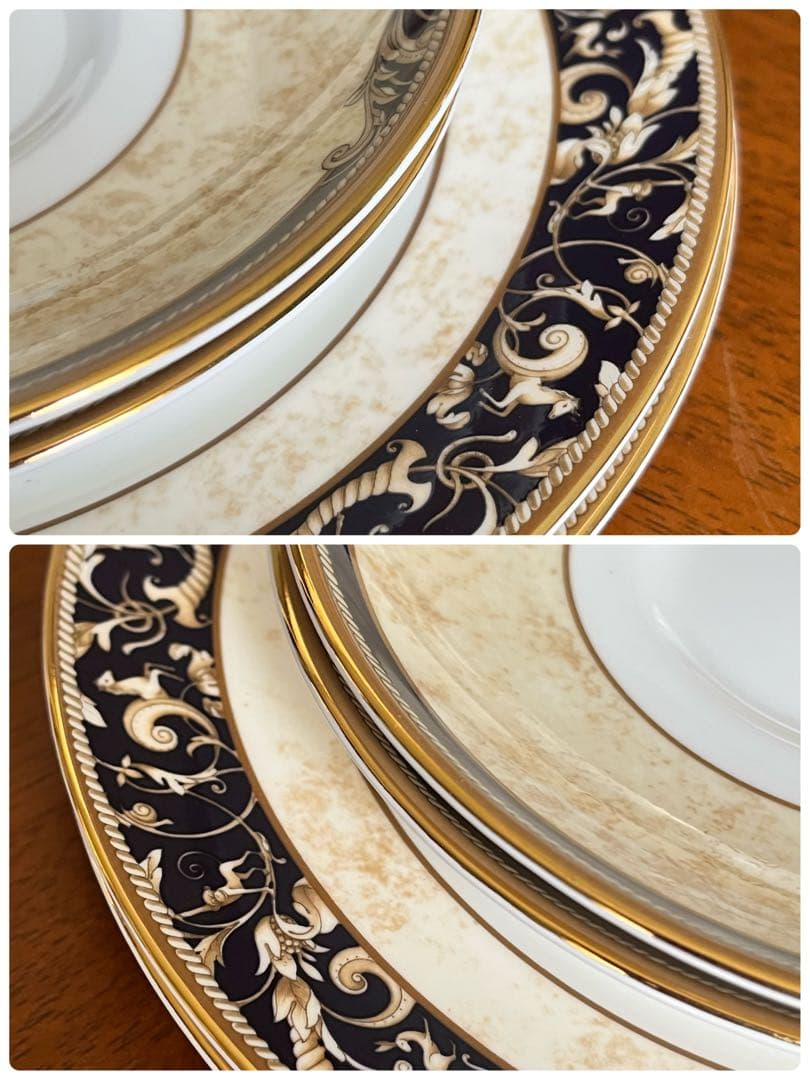 【美品】英国製　ウェッジウッド★コーヌコピア★トリオ　ペア