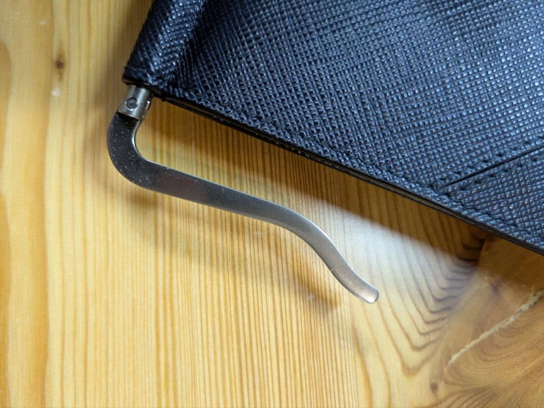 PRADA サフィアーノ ネイビー マネークリップ