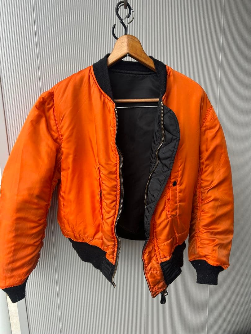 【USA製】70s MA-1 フライトジャケット IDEALジップ 米軍規格