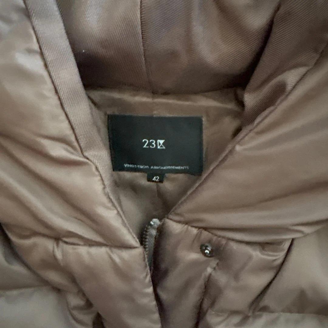 専用です。　新品未使用タグ付　２３区　シレータフタ　ミドル丈　ダウンコート　４２