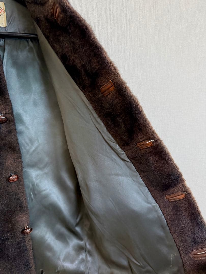 幻級 50s LAKELAND リアルファー スポーツジャケット レイクランド