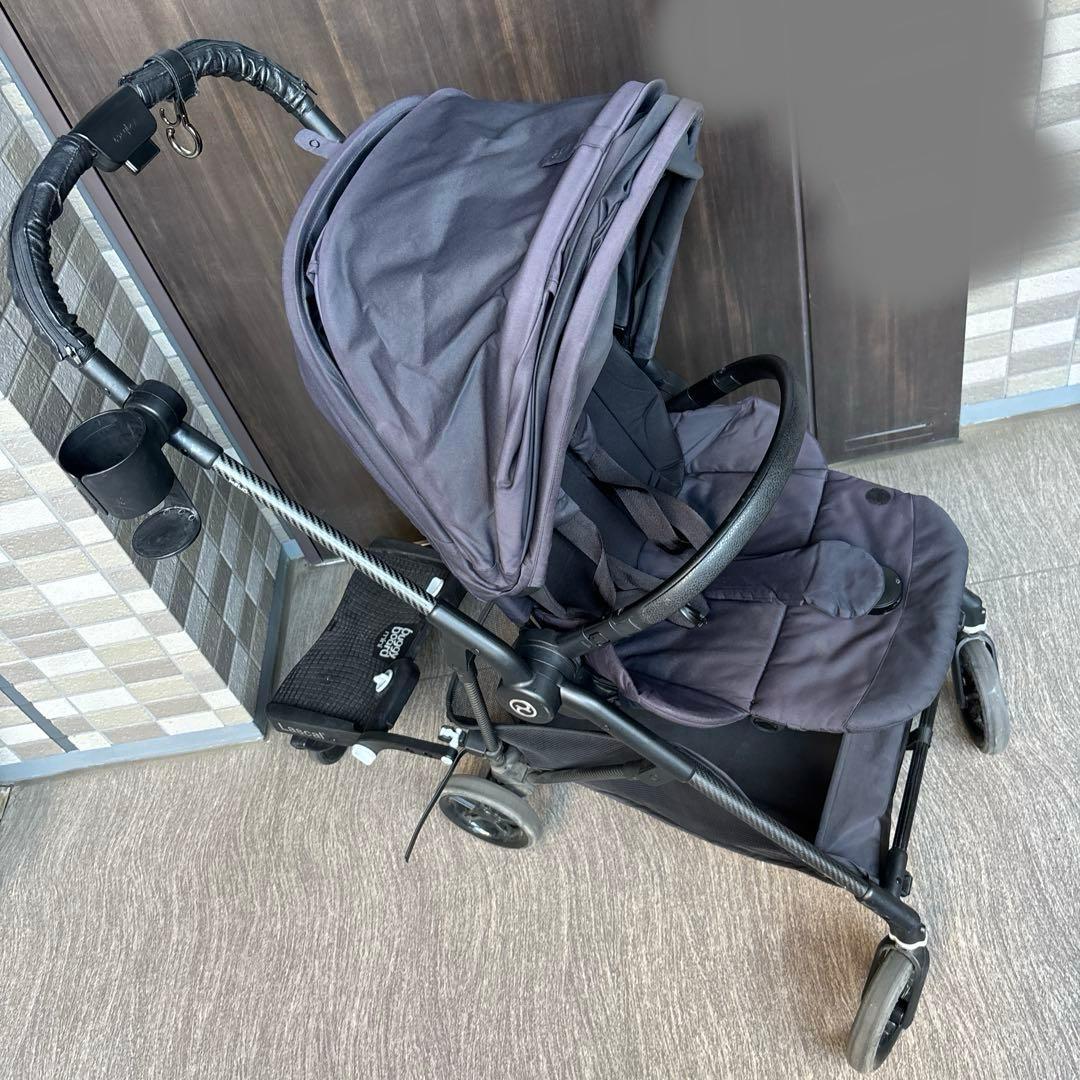 Cybex メリオ 黒 ブラック カップホルダー バギーボード付き