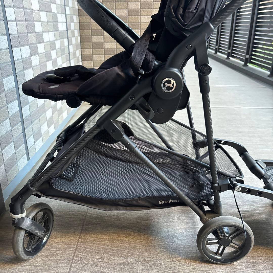 Cybex メリオ 黒 ブラック カップホルダー バギーボード付き