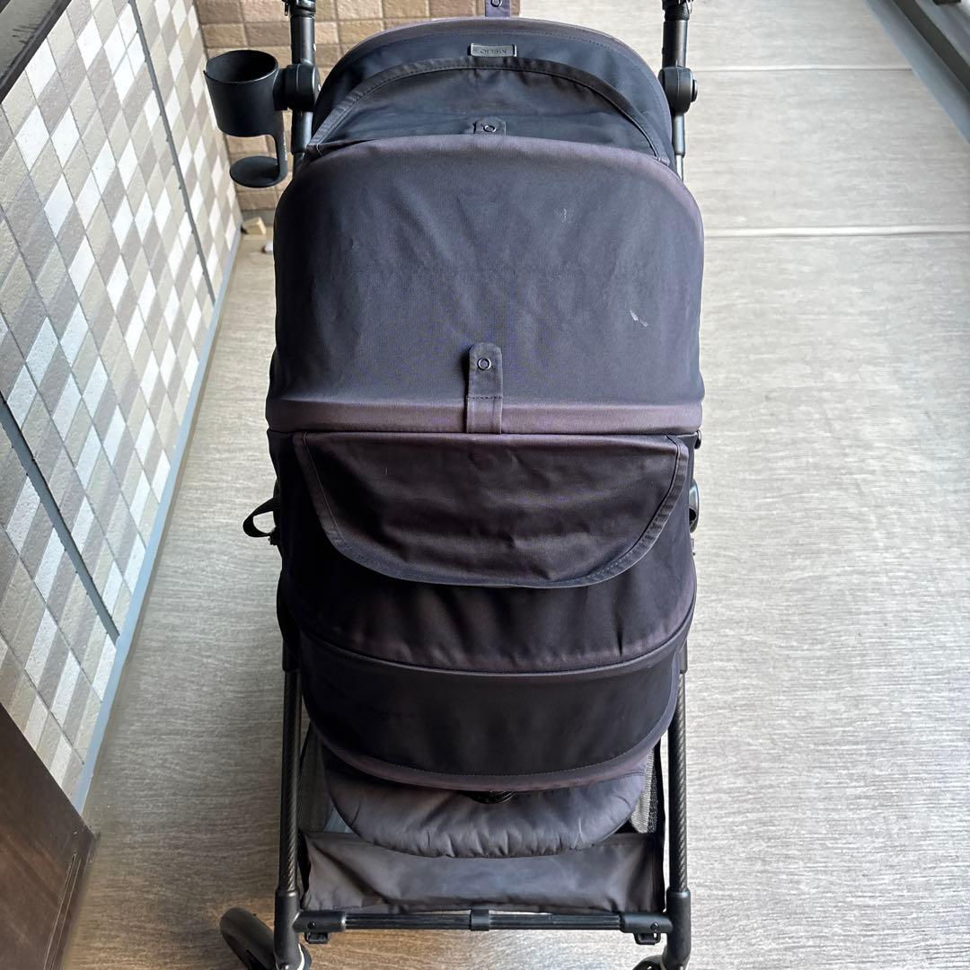 Cybex メリオ 黒 ブラック カップホルダー バギーボード付き