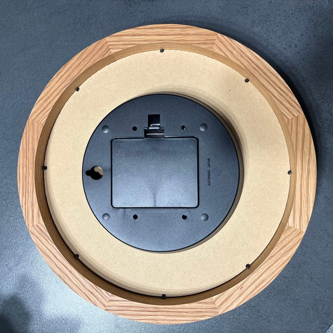 【KATOMOKU】muku clock 13 オーク 電波時計