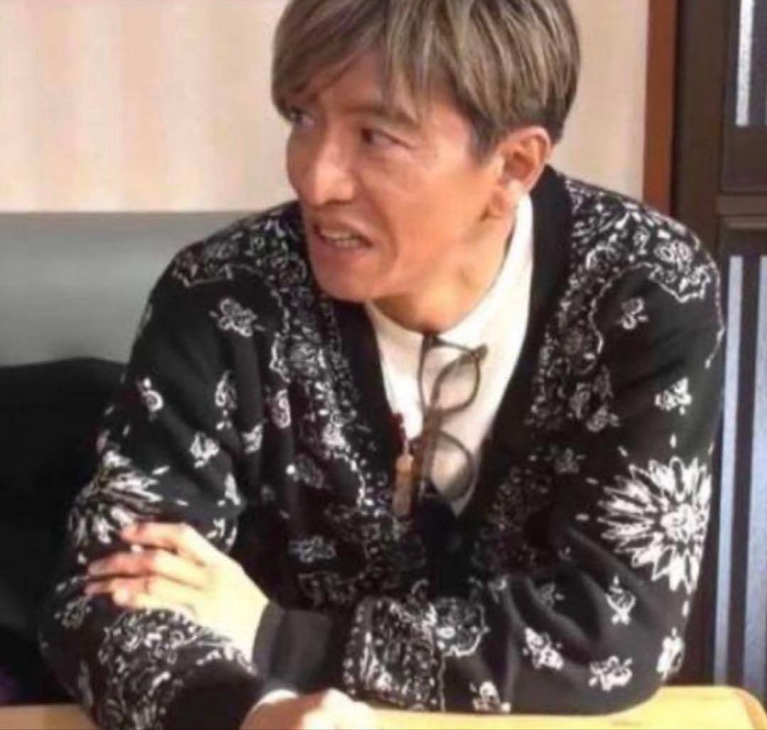 hide and seek バンダナカーディガン　ペイズリーキムタク着用