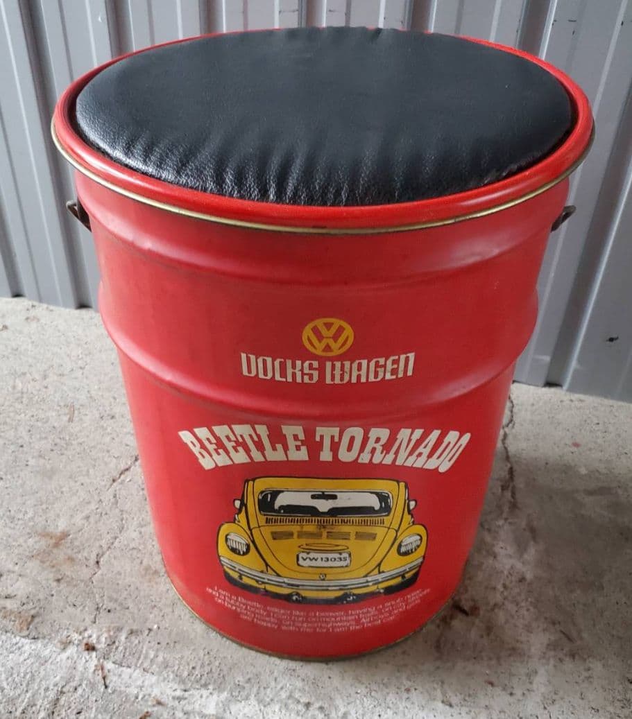 フォルクス ワーゲン　ビートル　一斗缶　小物入れ　椅子　昭和レトロ　珍品